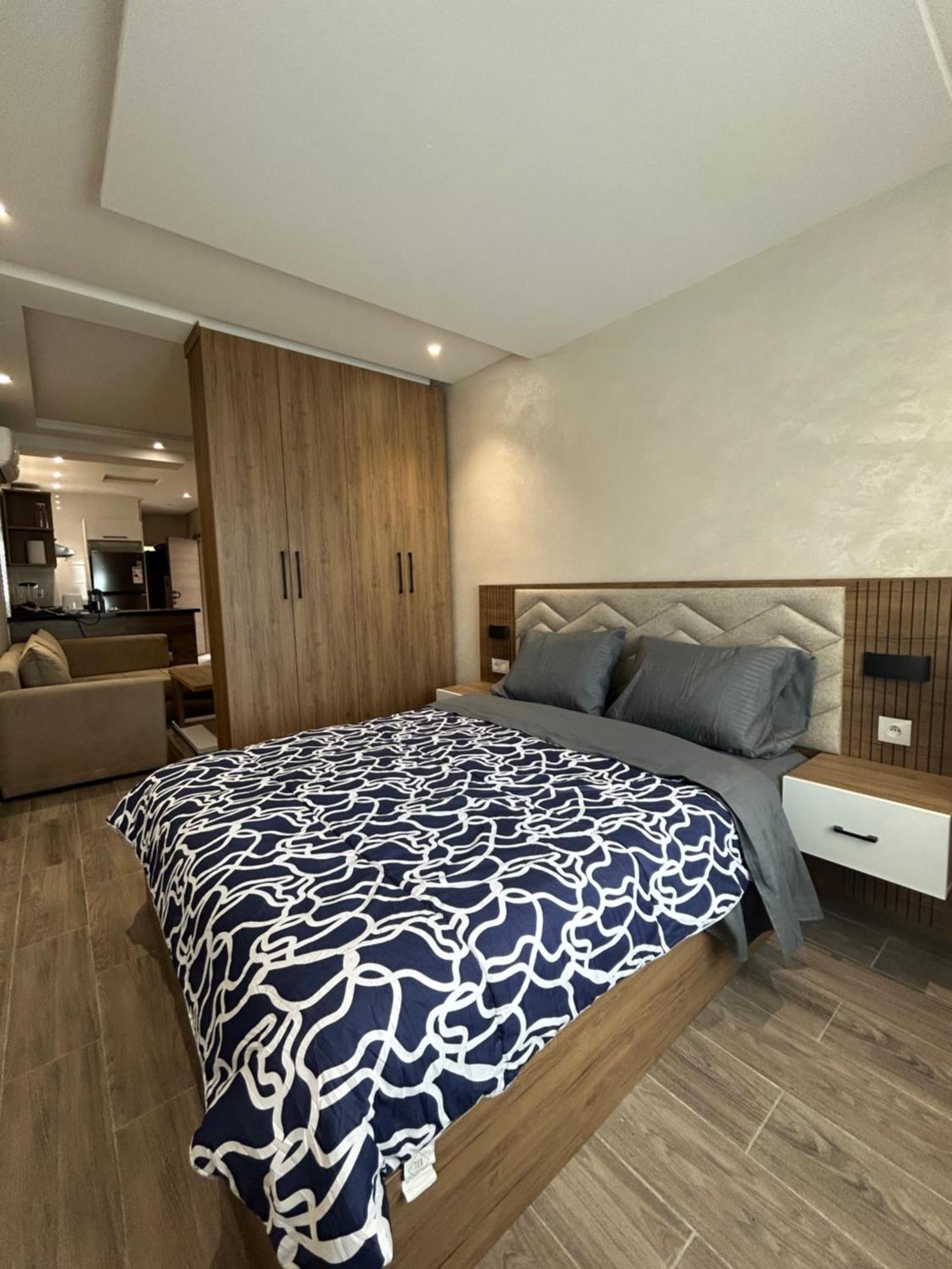 Splendide Studio Haut Standing En Face De La Marina Et A 200 M Du Port De Tanger - 1 Chambre Double Extérieur photo